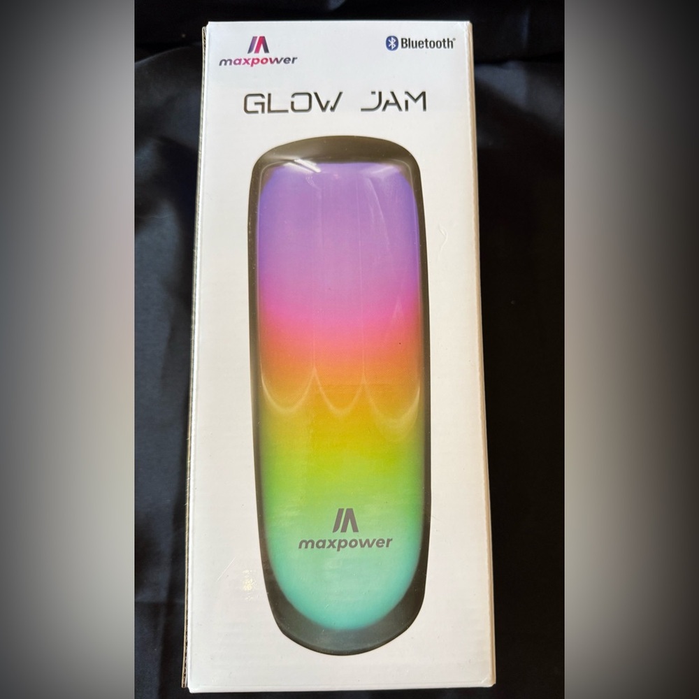 New Maxpower Glow Jam Wireless Bluetooth Speaker- Purple, Yellow, Green, Orange